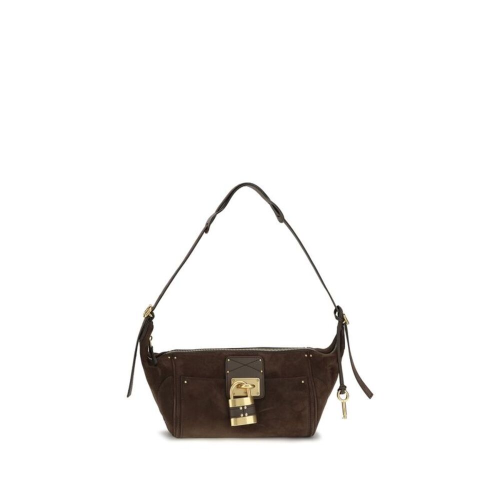 Chloé Brown Calf Leather Bos Taurus Shoulder Women's Bag